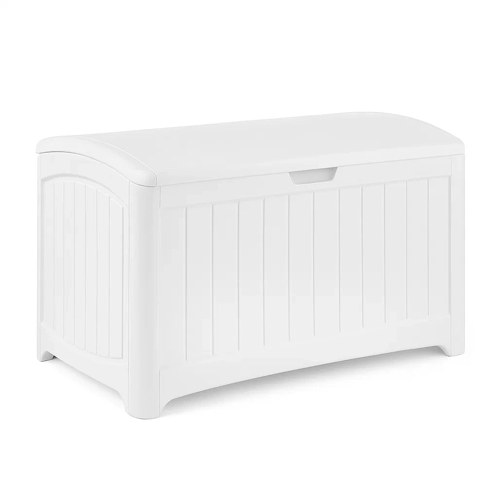 Baule in Plastica Bianco 116x45x57 cm