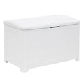 Cassapanca Contenitore in Plastica Bianco 80x45x55 cm