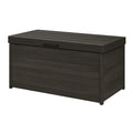 Cassapanca in legno marrone scuro 120x60x45 cm