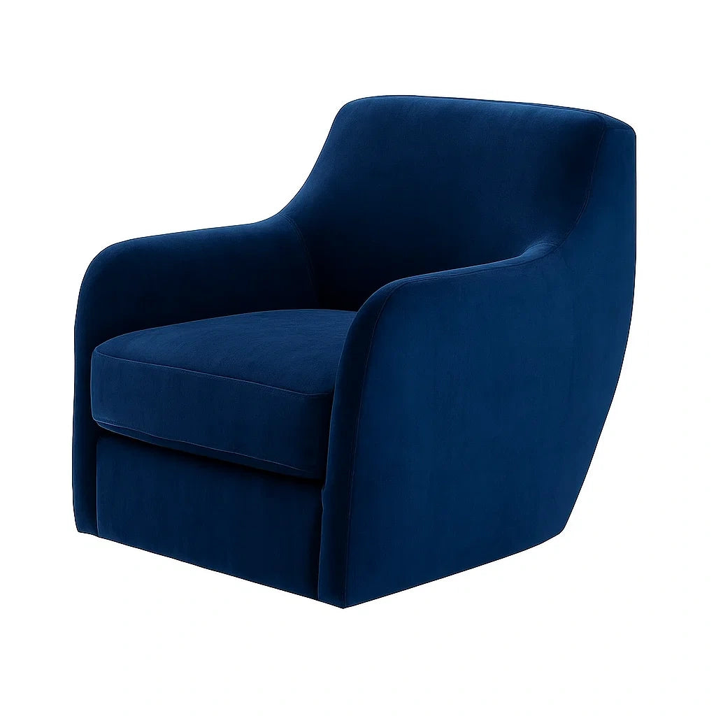 Poltrona in Velluto Blu