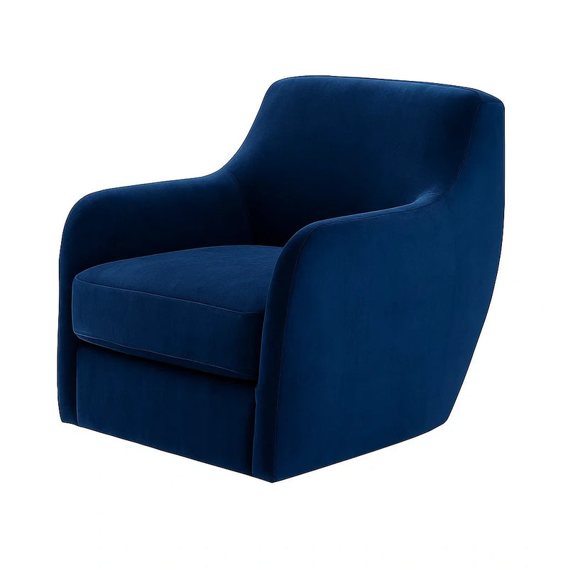 Poltrona in Velluto Blu