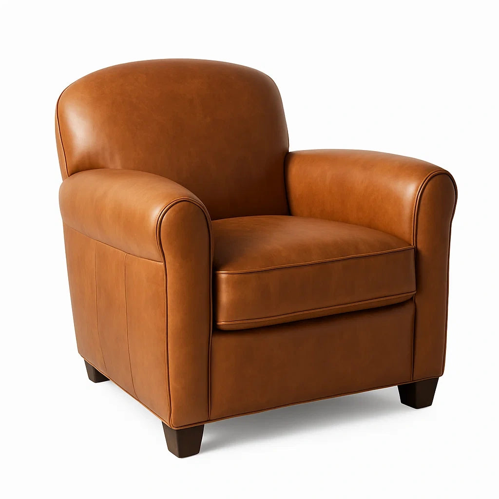Poltrona in Pelle Sintetica Marrone