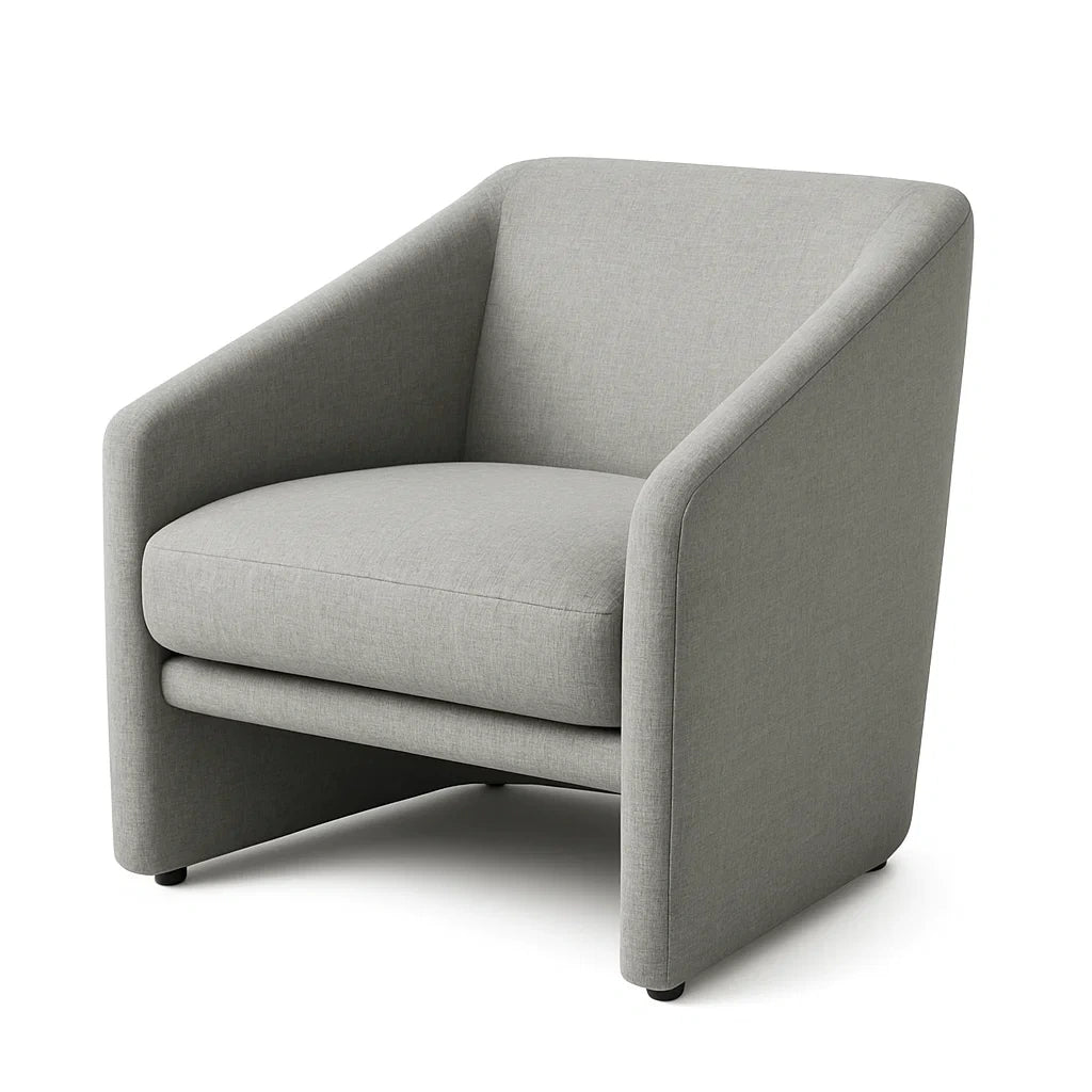 Poltrona in Tessuto Grigio