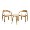 Set Tavolo e 2 Sedie in Legno Massello