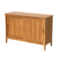 Credenza in Legno MDF con Ante Scorrevoli 80x110x40 cm
