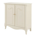 Credenza in Legno MDF con Due Ante, Avorio