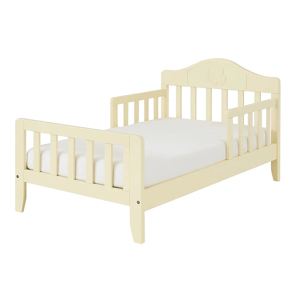 Letto per Bambini in Legno Crema 143x77x57 cm