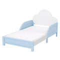 Letto per Bambini Forma di Nuvola in Legno MDF 140x70 cm Azzurro e Bianco