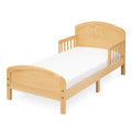Letto per bambini in legno massello naturale 140x70 cm