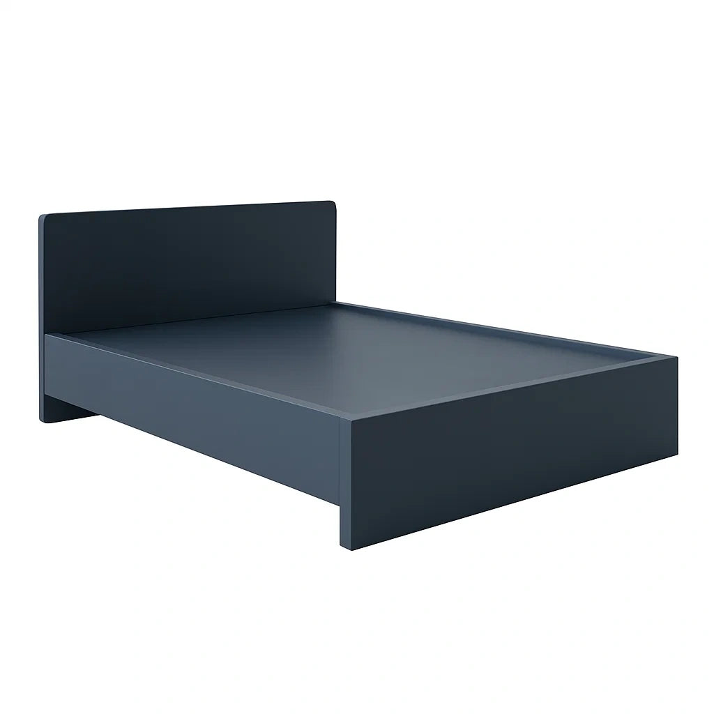 Letto Matrimoniale in Legno MDF Blu 200x160x90 cm