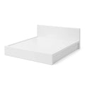Letto matrimoniale in legno composito bianco 160x200 cm